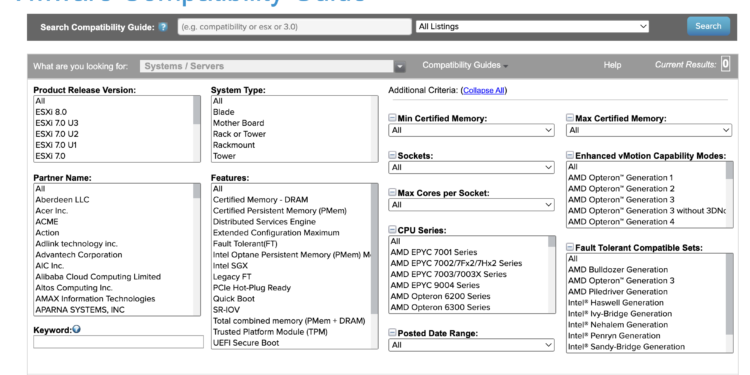 Kiểm tra tương thích VMware