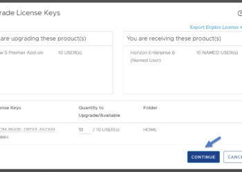 Hướng dẫn Upgrade/Downgrade VMware License Keys trên VMware Customer Connect