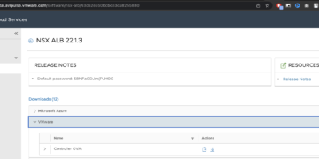 Cài đặt VMware NSX Advanced Load Balancer Essentials for Tanzu